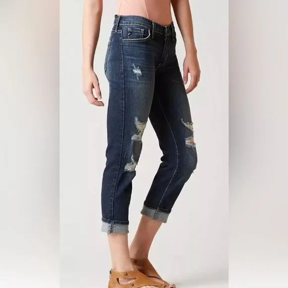 Kancan Mid Rise Skinny Stretch Cropped Jeans. Size 28. - Picture 14 of 14